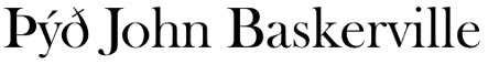 Baskervilleprufa