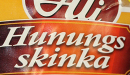 Hunungsskinka með 30% afslætti við kassann.